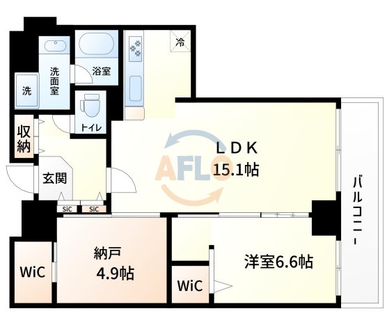キングマンション堂島川（玉川小学校区）の間取り|キングマンション堂島川　間取り