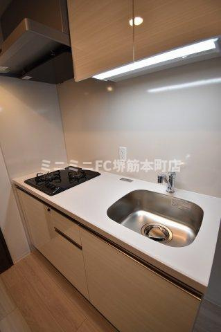 大阪市中央区北久宝寺町１丁目の賃貸マンションのキッチン