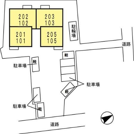 セジュール・パルティノスの区画図