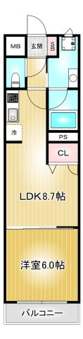 BPRレジデンス金山｜名古屋市の賃貸ならMy賃貸の間取り|BPRレジデンス金山