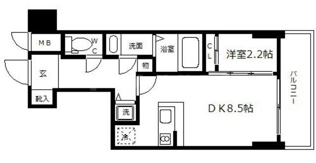 ルーエ天満橋の間取り|ルーエ天満橋　間取り