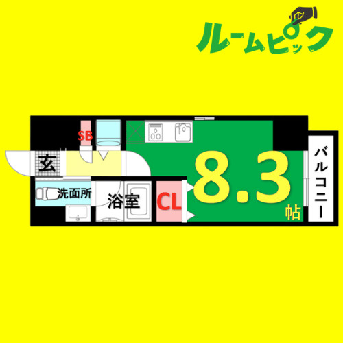 リヴシティ栄　名古屋市賃貸　仲介手数料無料の間取り