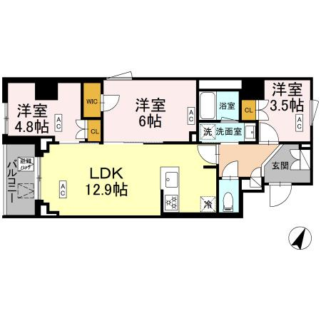 【間取り】 | ロイジェント戸越銀座