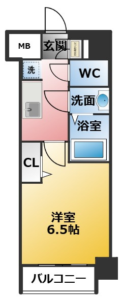 ディアレイシャス名古屋太閤通の間取り