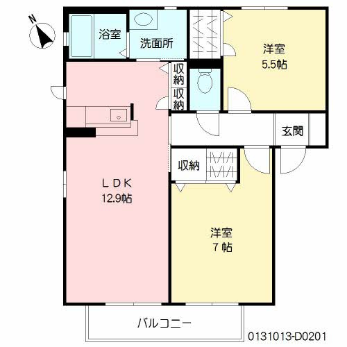 スリーゼ　Ｄ棟の間取り|使い勝手の良い間取りです♪