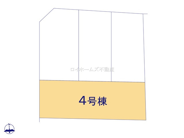 【区画図】 | 名古屋市昭和区御器所４丁目20-12『仲介料無料』新築戸建て | 4号棟