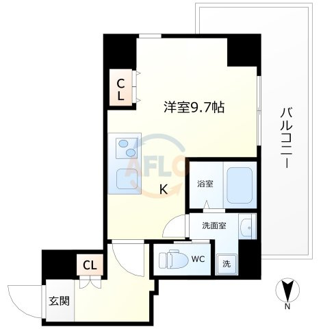 meetMe梅田西（ミートミー梅田西）の間取り|meetMe梅田西（ミートミー梅田西）間取り