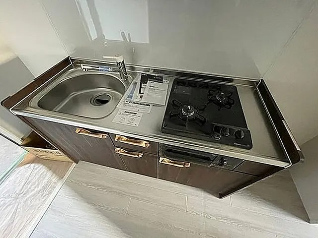 神戸市東灘区深江南町４丁目のアパートのキッチン