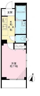 フェリチェ菊川の間取り