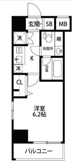 【間取り】 | メイクスデザイン清澄白河アジールコート