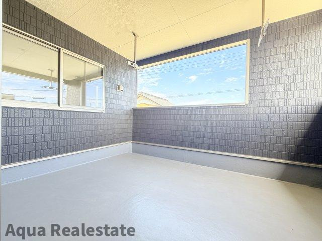 高松市円座町の新築一戸建のバルコニー|広々としたバルコニーです