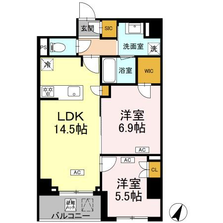 【間取り】 | ロイジェント戸越銀座