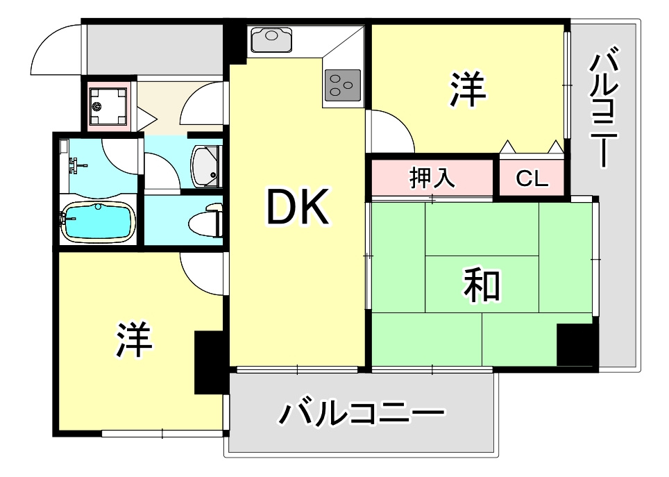 ロイヤルハイツ江戸堀西公園の間取り