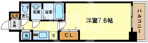 スワンズシティ堂島川の間取り|スワンズシティ堂島川　開放感ある間取り
