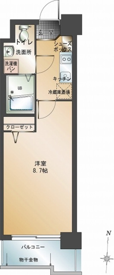【間取り】 | 新品家具付きマンション警固30(KaGood福岡)