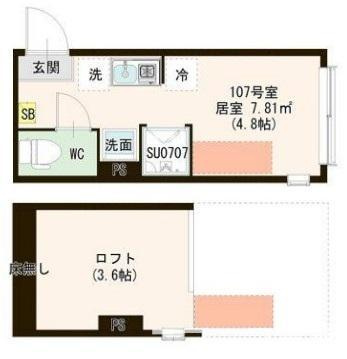 杉並区和泉１丁目のアパートの間取り|
