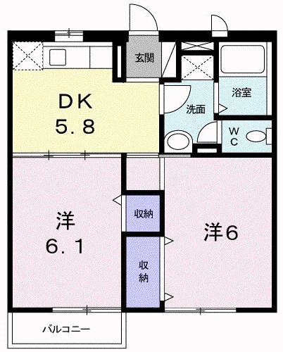 ＯＭハイツⅡの間取り