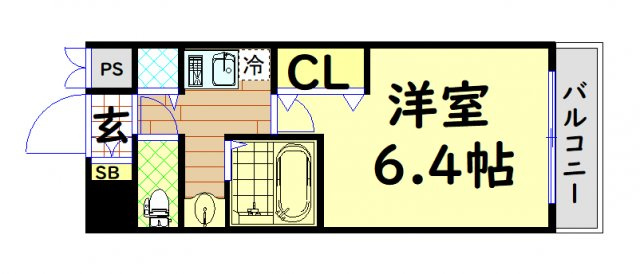 【間取り】 | プレミアムコート大正フロント