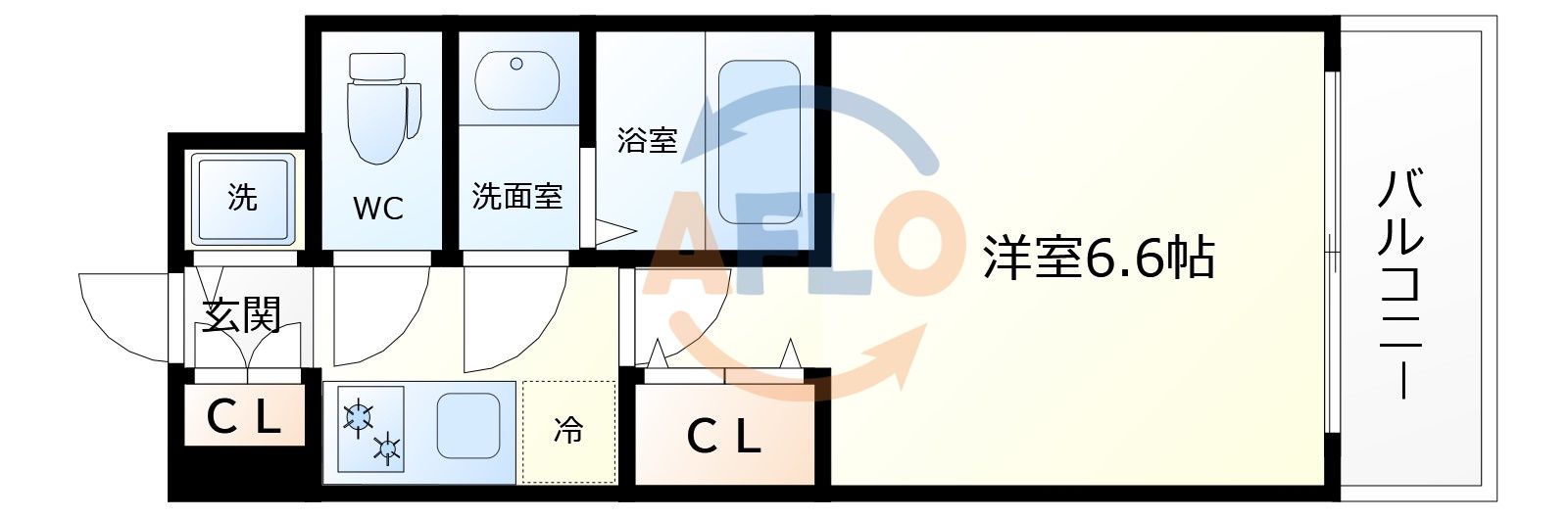 S-RESIDENCE福島玉川Deuxの間取り|S-RESIDENCE福島玉川Deux　間取り