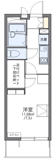 【間取り】 | レオパレスアムール梅ヶ丘