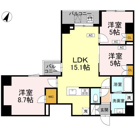 【間取り】 | ロイジェント戸越銀座