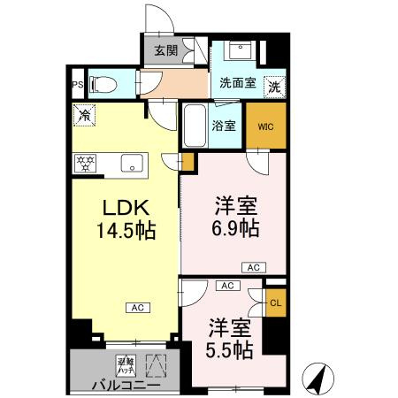 【間取り】 | ロイジェント戸越銀座