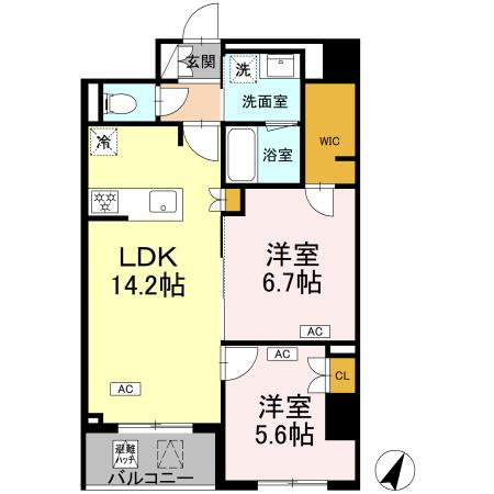 【間取り】 | ロイジェント戸越銀座
