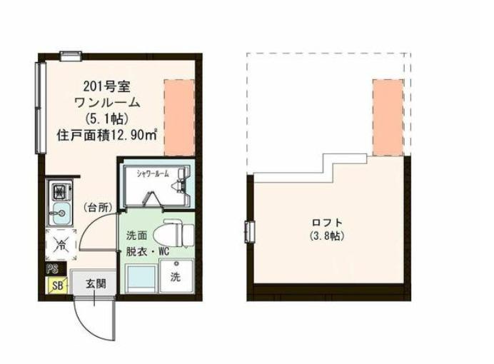 北区上十条４丁目のアパートの間取り|
