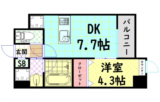 【間取り】 | プレジオ難波ASIAN