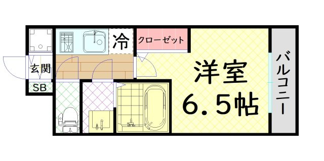 【間取り】 | エスリード弁天町クレール