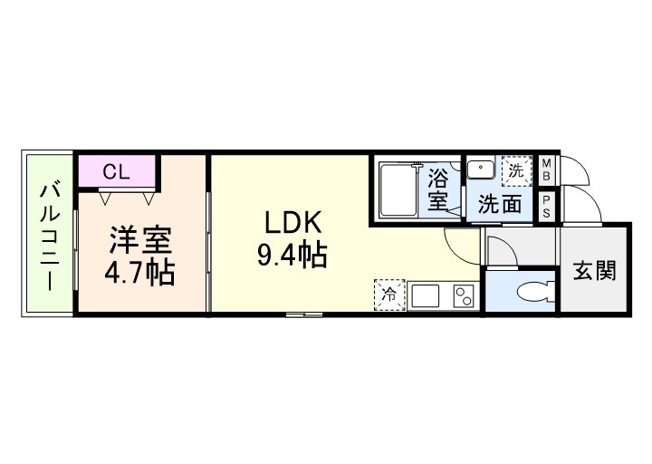 フジパレス喜連西ノースの間取り