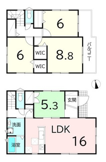 【間取り】 | 【20万円ｷｬｯｼｭﾊﾞｯｸ対象物件】ファーストタウン葛城市第6疋田 全4区画 3号棟