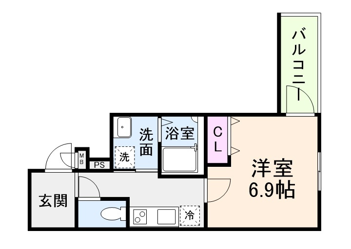 フジパレス喜連西ノースの間取り