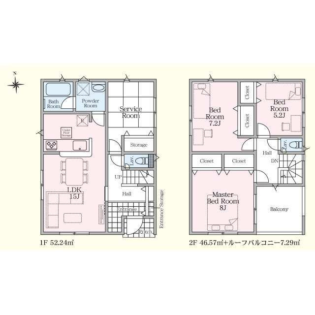 クレイドルガーデン宇都宮市今宮第4　新築一戸建ての間取り