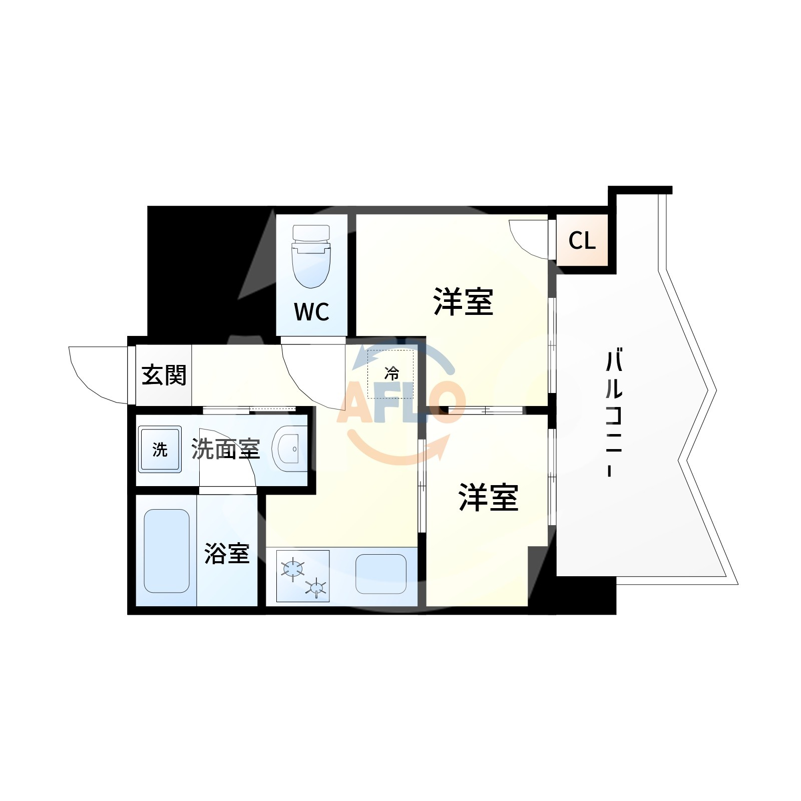 新大阪川島マンションの間取り|間取り