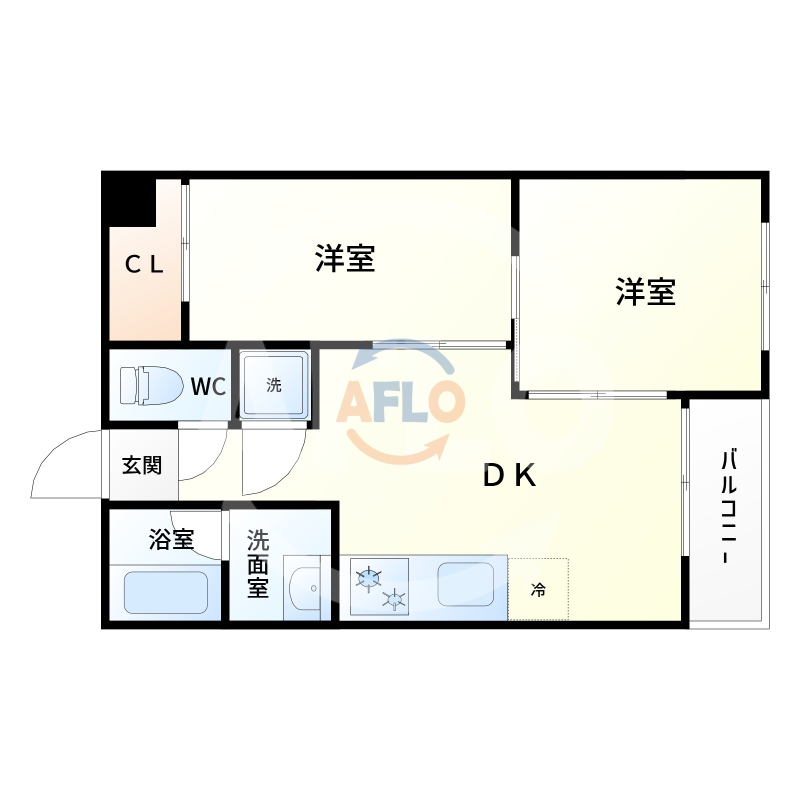 新大阪川島マンションの間取り|間取り