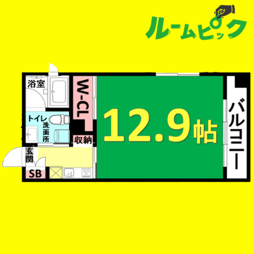 リバーフロントレジデンス　名古屋市賃貸　仲介手数料無料の間取り