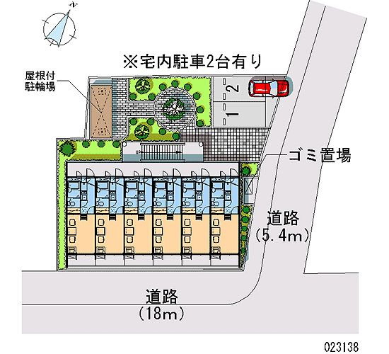 【区画図】 | レオパレススターコート八雲台
