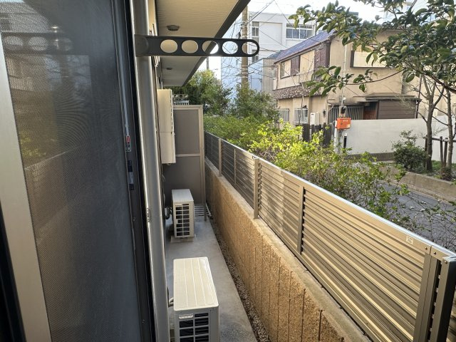 栄華マンションのバルコニー
