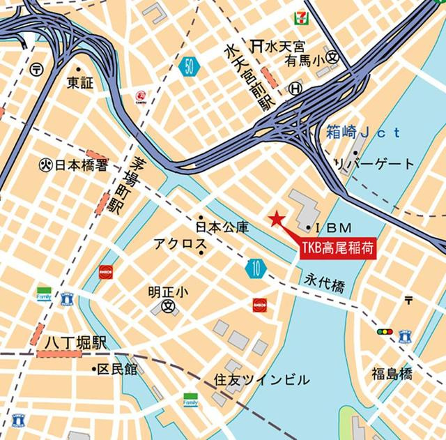 ＴＫＢ高尾稲荷の地図
