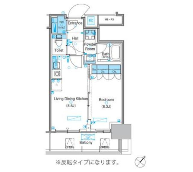 パークアクシス豊洲キャナルの間取り