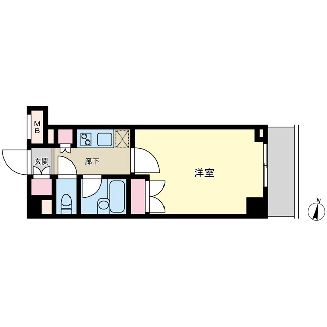 文京区小石川２丁目の賃貸マンションの間取り