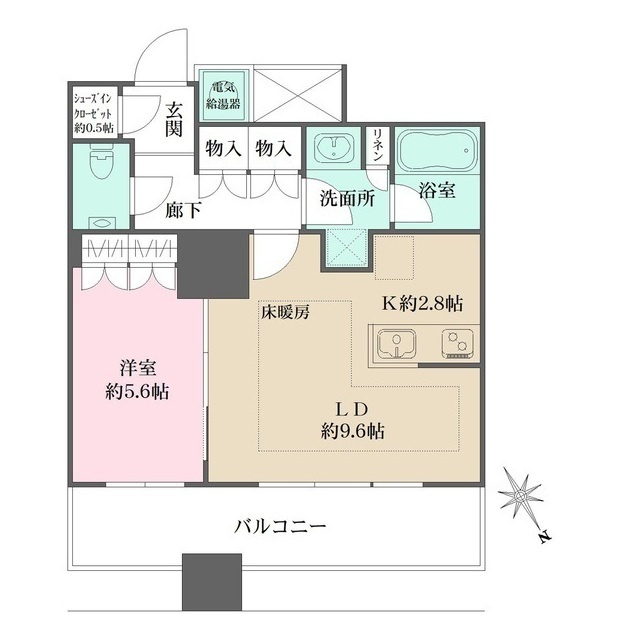 ザ・パークハウス西新宿タワー６０の間取り