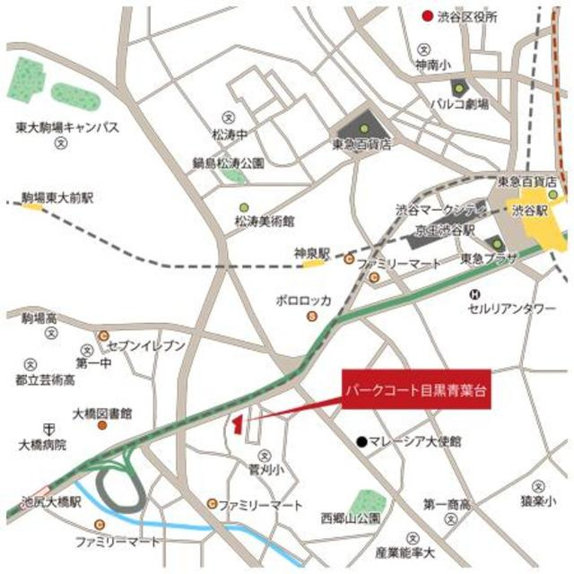 パークコート目黒青葉台ヒルトップレジデンスの地図