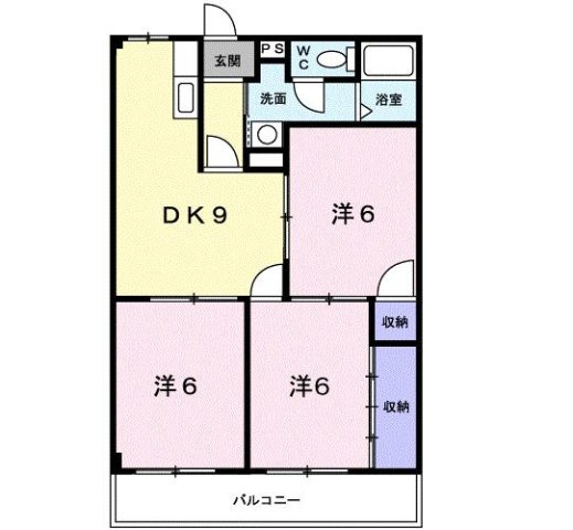 アビタシオンビラージュ２の間取り