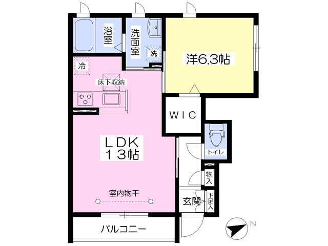 嬉しいカウンターキッチン♪人気の１ＬＤＫ