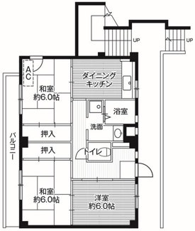 【間取り】 | ビレッジハウス串崎2号棟