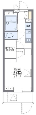 【間取り】 | レオパレスサウスリー | 代表的な間取のため実際の間取とは異なる場合があります