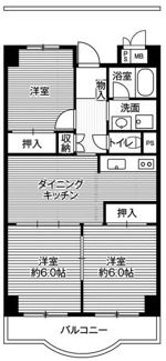 【間取り】 | ビレッジハウス芝浦タワー1号棟