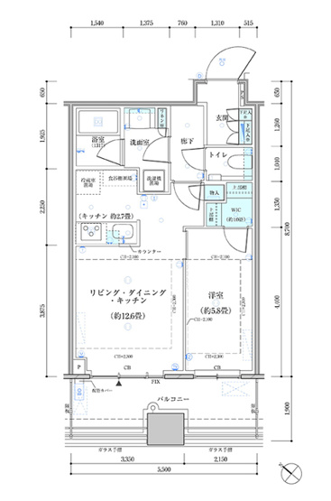 【間取り】 | パークタワー勝どき　サウス棟